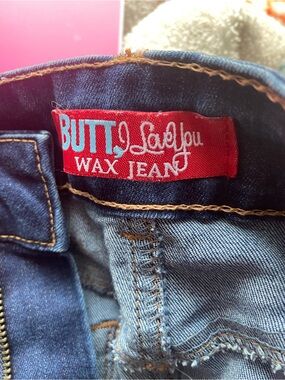 Wax Jean Women’s Dark Blue Denim Jeans with Red Label